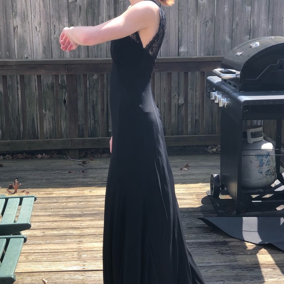 Winter Kale 100% Vintage Silk Gown Size Small - Picture 2 of 7